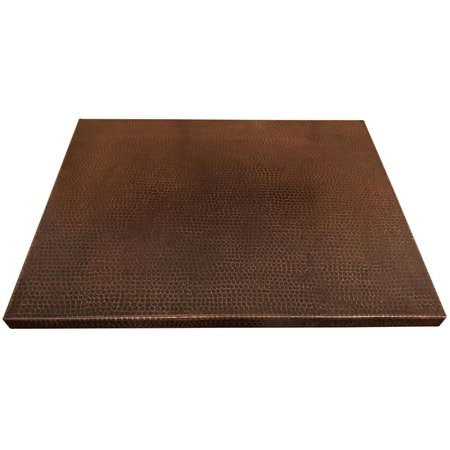 PREMIER COPPER PRODUCTS Premier Copper Products TTREC3024DB 30 in. x 24 in. Rectangle Hammered Copper Table Top TTREC3024DB